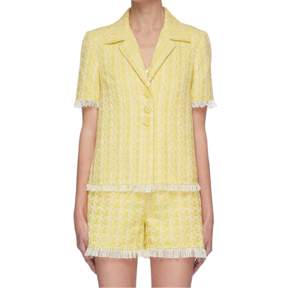 STAUD Other - NWT Staud Yellow Tweed Shorts and Top Set